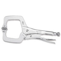 TOPTUL C-Clamp Locking Pliers with Swivel Pads (11")