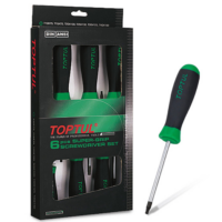 TOPTUL 6PCS Star Tamperproof Super-Grip Screwdriver Set