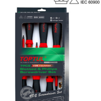 TOPTUL 7PCS VDE Insulated Slotted & Phillips Screwdriver Set
