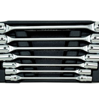 TOPTUL 7PCS - Double End Swivel-Socket Wrench Set