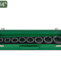 TOPTUL 8PCS 3/4" DR. 6PT Flank Impact Socket Set