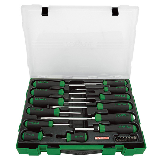 TOPTUL 20PCS Professional Screwdriver & Bit Set