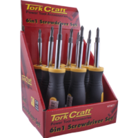SCREWDRIVER 6 IN 1 CRV BITS