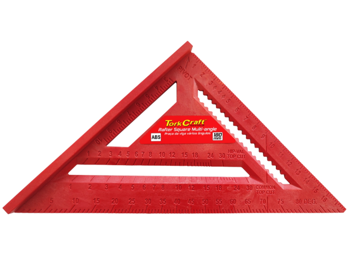 RAFTER SQUARE ABS TRIANGULAR 180MM MULTI ANGLE