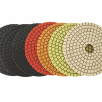 SET OF 7 DIAMOND WET POLISHING PADS 100MM