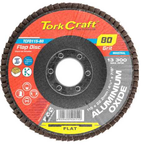 FLAP SANDING DISC 115MM Flat