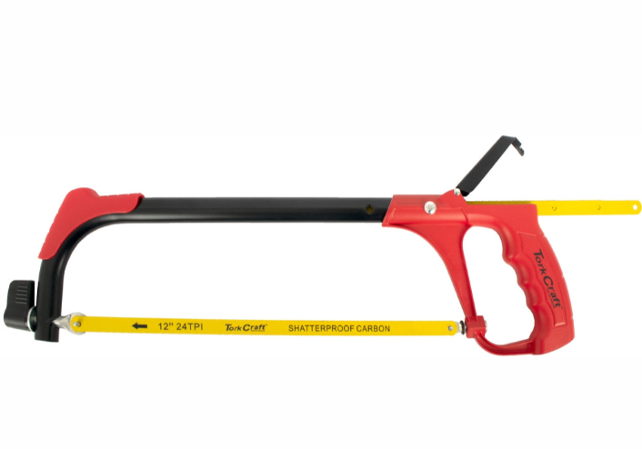 ALUMINIUM ALLOY HACKSAW FRAME 300MM C/W 1 + 3 FREE BLADES