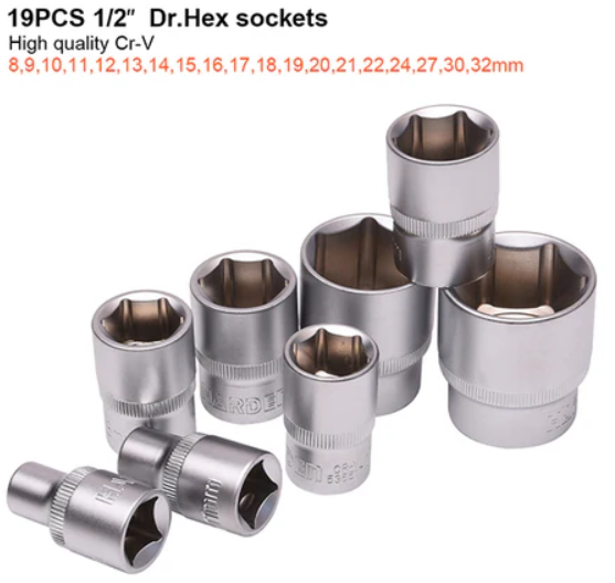 Harden 46 Piece 1/4" Dr. Socket Set - Image 2