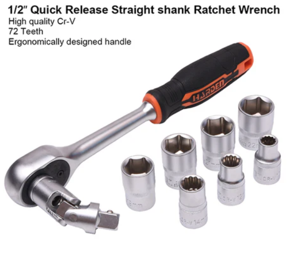 Harden 46 Piece 1/4" Dr. Socket Set - Image 4