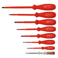 Hellermann Tyton 7 Pce Insulated Screwdriver Set 1000VAC 1500VDC (INSSET)
