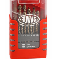 Ruwag 19 Piece Grip Box Turbo Metal Drill Set 1-10mm
