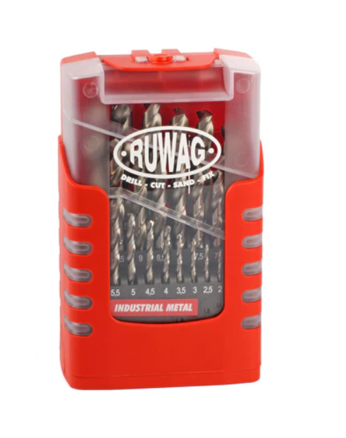 25 Piece Grip Box Industrial Metal Drill Set 1-13mm