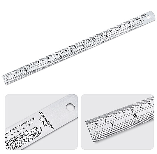 TOPTUL Stainless Steel Straight Ruler
