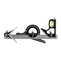 Combination Square & Protractor 3pc Set