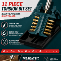 Makita 11 Piece Torsion Bit Set