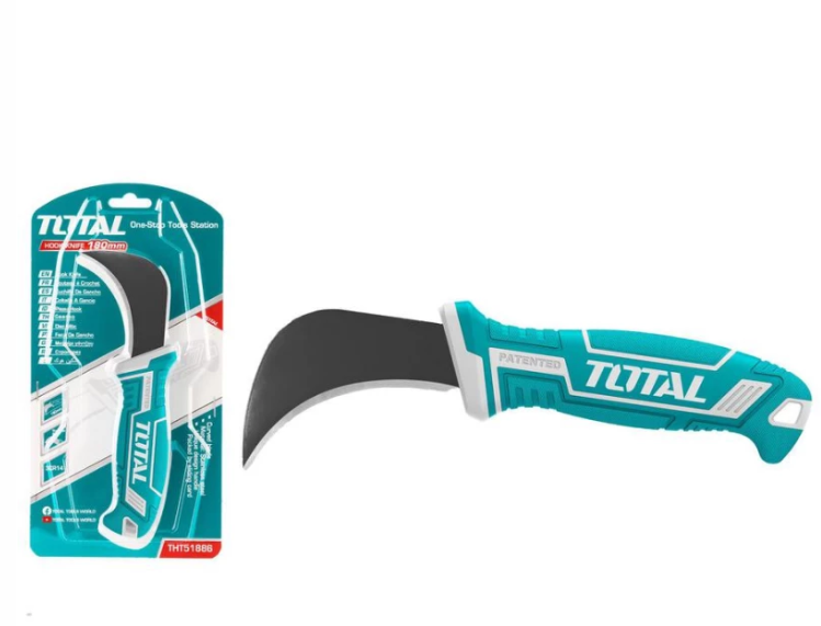 Total Tools Lino Hook Knife 180mm S/S Blade (Model: THT51886)