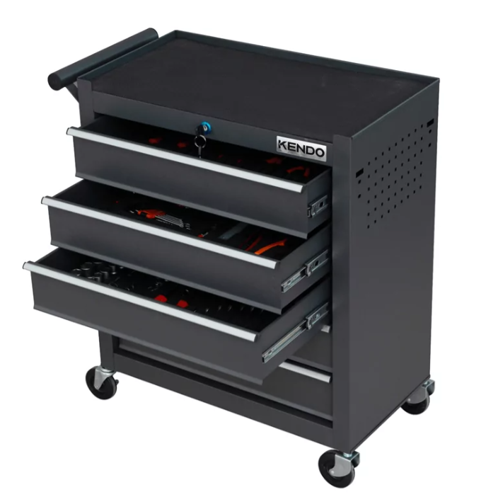 Kendo 5 Drawer Tool Trolley - 145 Piece