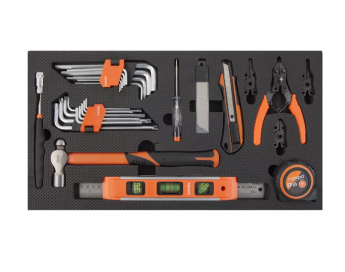 Kendo 5 Drawer Tool Trolley - 145 Piece - Image 4