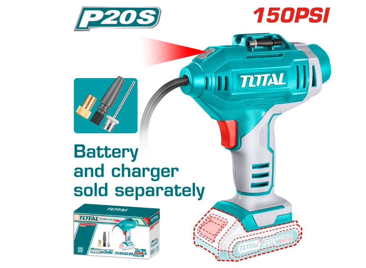 Total Tools 20V Lithium-ion Cordless Auto Air Compressor - Image 2